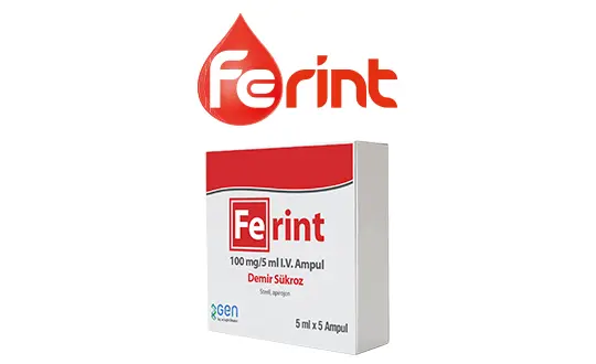 FERINT 100 MG/5 ML İV AMPUL (5 AMPUL) kutu görseli