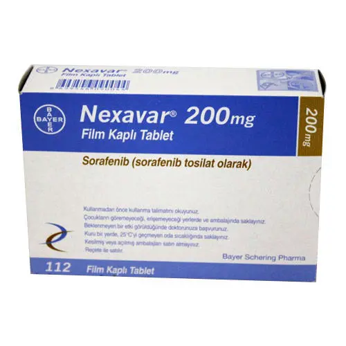 NEXAVAR 200 MG 112 FILM TABLET kutu görseli