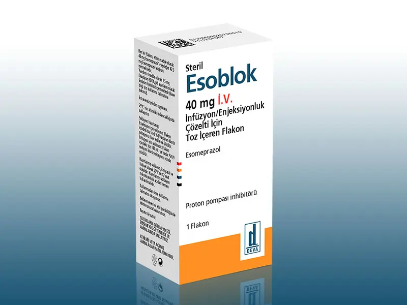 ESOBLOK 40 MG IV ENJEKSIYON VE INFUZYON ICIN TOZ ICEREN 1 FLAKON kutu görseli