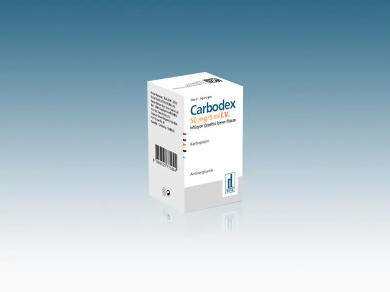 CARBODEX 50 MG/5 ML IV INF. COZ. ICEREN FLAKON kutu görseli