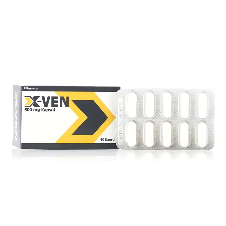 X-VEN 500 MG 60 KAPSUL kutu görseli