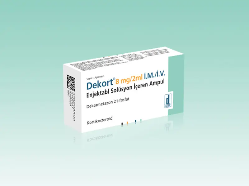 DEKORT 2 ML 8 MG 1 AMPUL kutu görseli