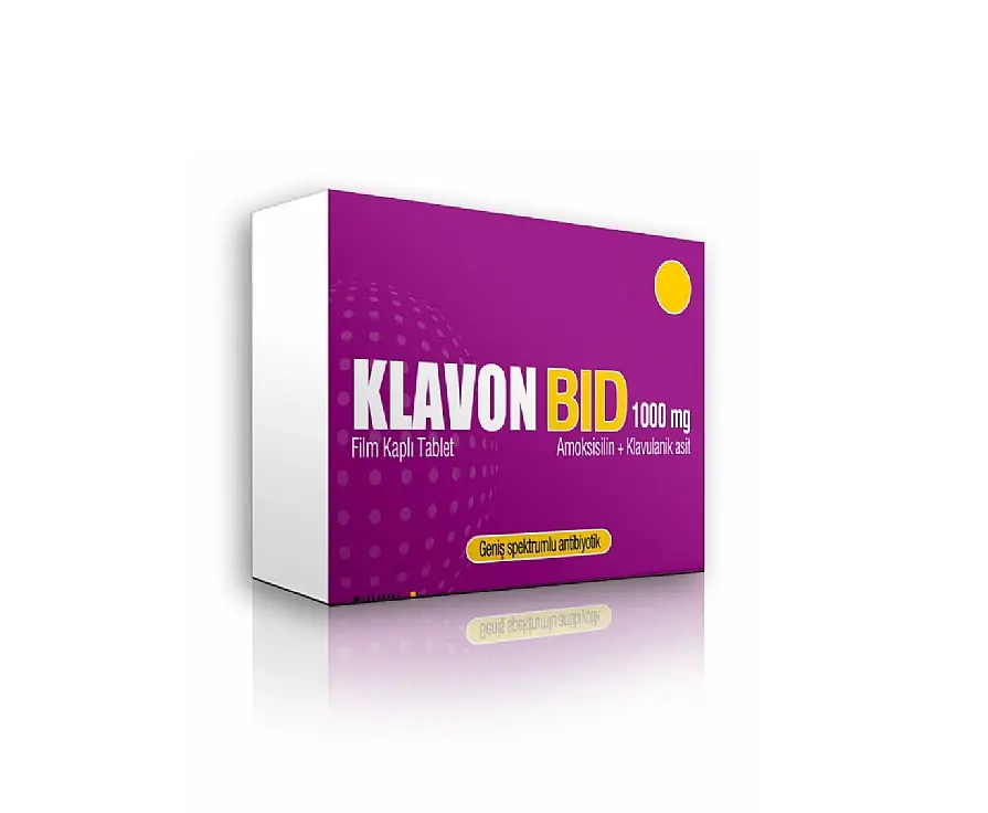 KLAVON-BID 1000 MG 14 FILM TABLET görseli 2