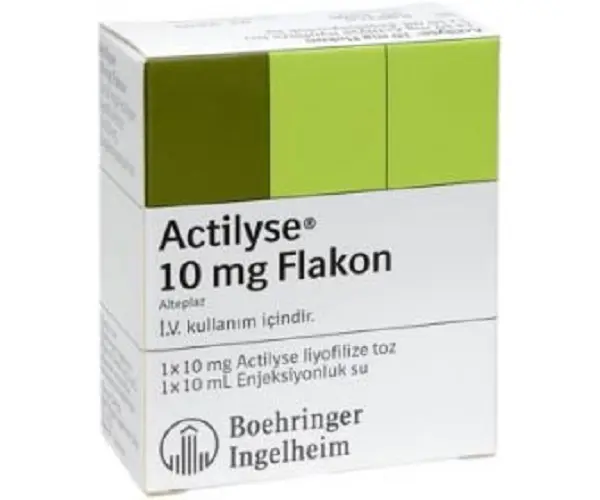 ACTILYSE 10 MG 1 FLAKON kutu görseli
