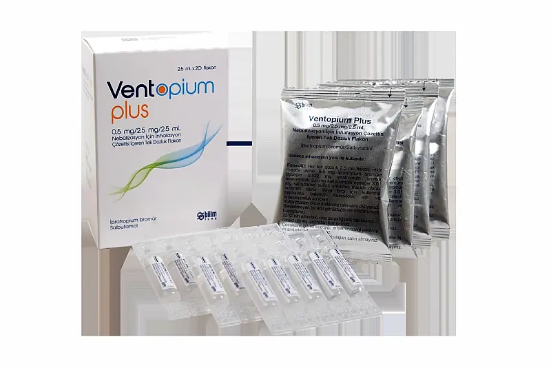 VENTOPIUM PLUS 05 MG/2,5 MG/2,5 ML NEBULIZASYON ICIN TEK DOZLUK INHALASYON COZELTISI ICEREN 20 FLAKON kutu görseli
