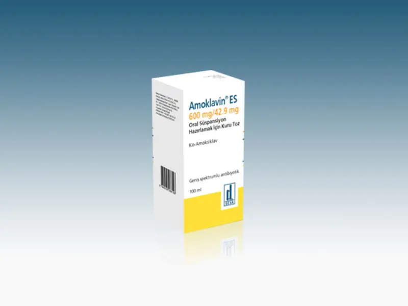 AMOKLAVIN ES 600/42,9 MG ORAL SUSPANSIYON ICIN KURU TOZ 150 ML kutu görseli