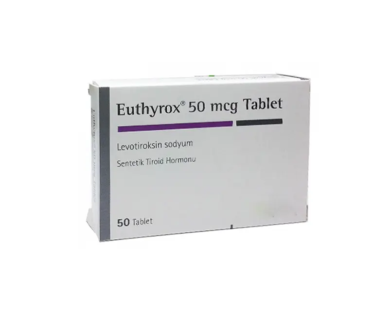 EUTHYROX 50 MCG 50 TABLET kutu görseli
