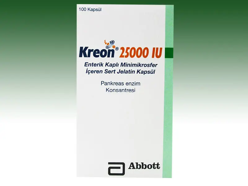 KREON KAPSUL 25000 300 MG 100 KAPSUL kutu görseli