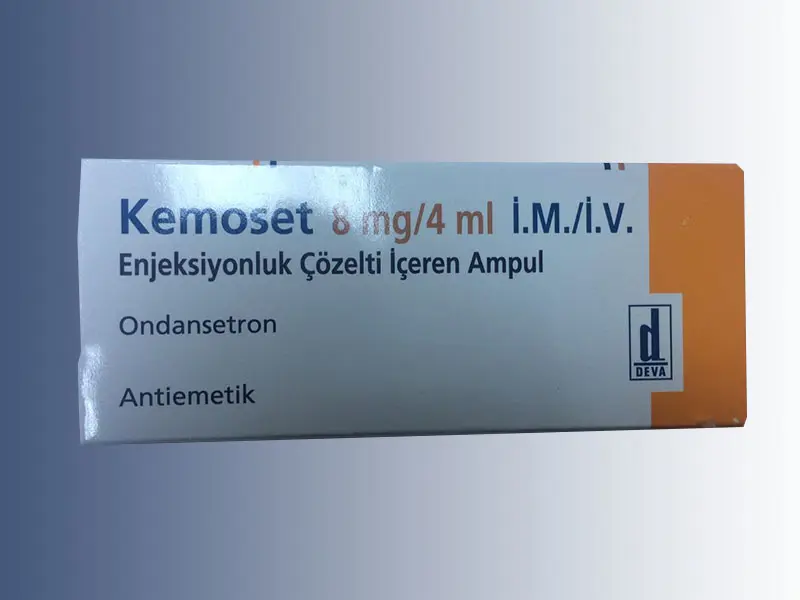 KEMOSET 8 MG/4 ML IM/IV ENJEKSIYONLUK COZELTI ICEREN 1 AMPUL kutu görseli