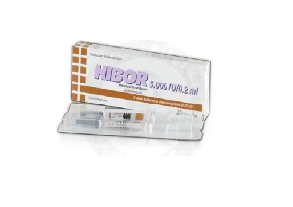 HIBOR 5000 IU/0,2 ML KULLANIMA HAZIR 2 ENJEKTOR kutu görseli