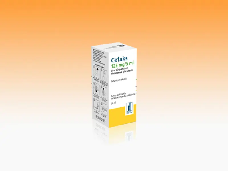CEFAKS 5 ML 125 MG 100 ML SUSPANSIYON görseli 2