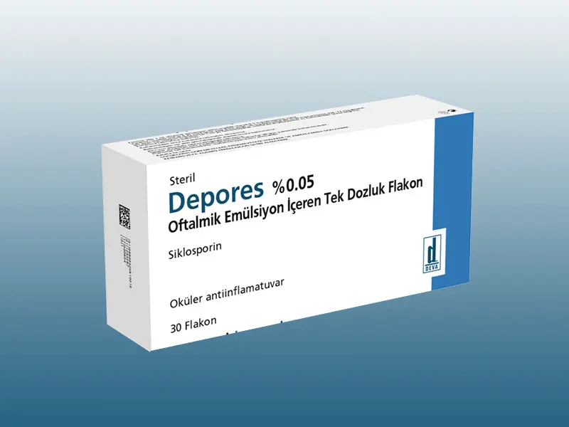 DEPORES %0,05 OFTALMIK EMULSIYON ICEREN TEK DOZLUK 30 FLAKON kutu görseli