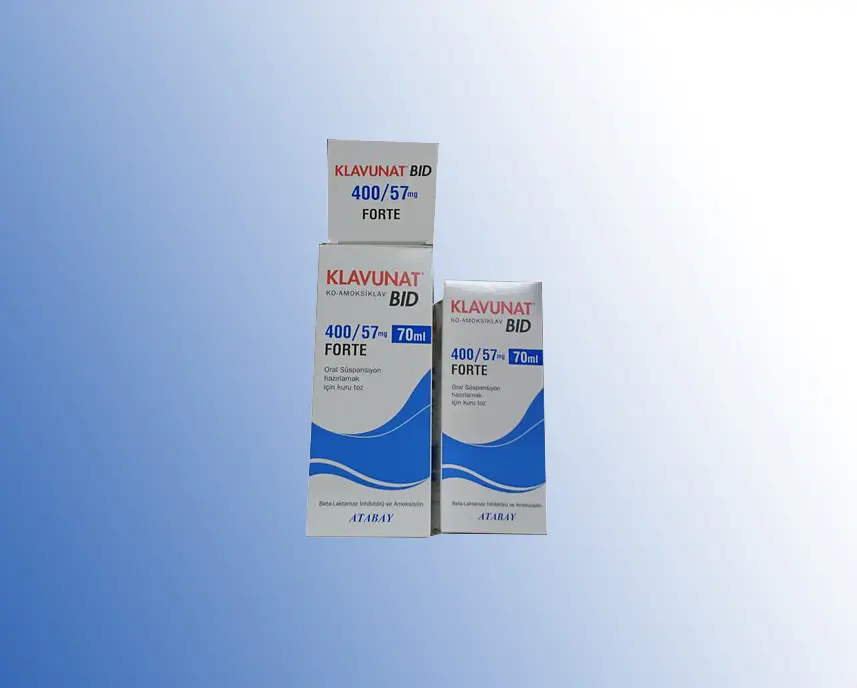 KLAVUNAT BID 400/57 MG 100 ML ORAL SUSPANSIYON görseli 2