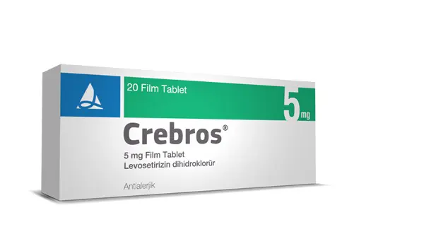 CREBROS 5 MG 20 FILM KAPLI TABLET kutu görseli