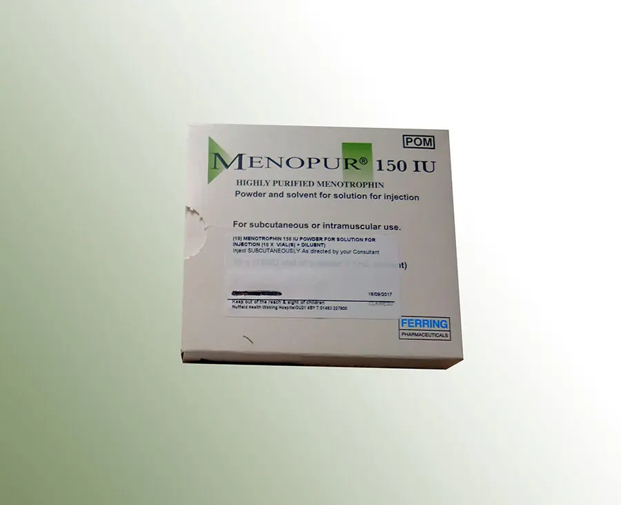 MENOPUR 150 IU Flakon kutu görseli