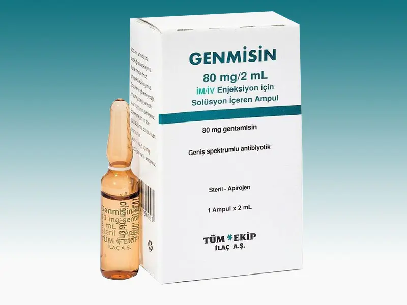 GENMISIN 80 MG 1 AMPUL kutu görseli