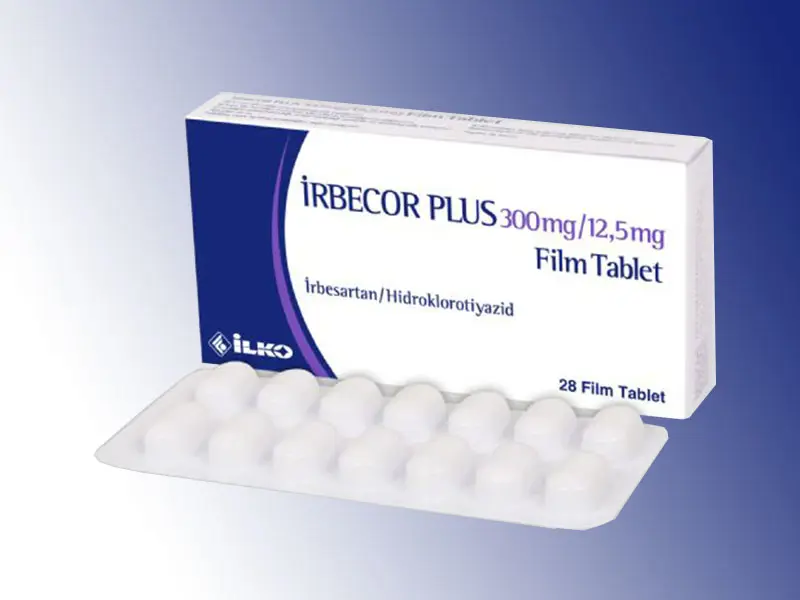 IRBECOR PLUS 300 MG /12,5 MG 28 FILM TABLET kutu görseli