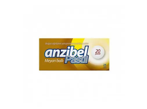 ANZIBEL 5 MG / 4 MG / 3 MG MEYANBALLI 20 PASTIL kutu görseli