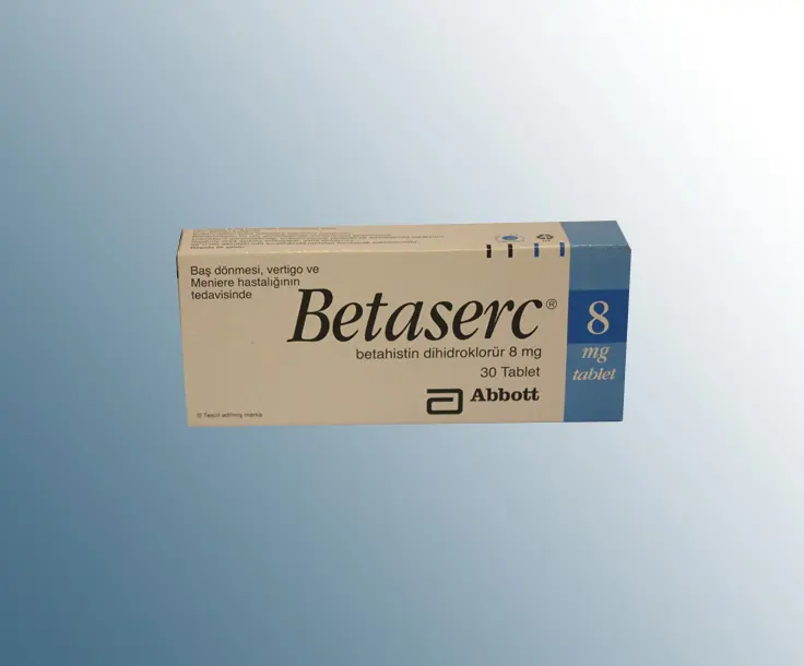 BETASERC 8 MG 30 TABLET kutu görseli