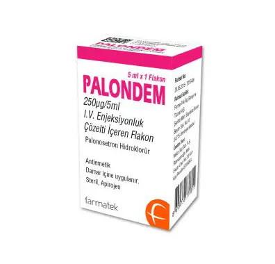 PALONDEM 250 MCG/5 ML  IV ENJEKSIYONLUK COZELTI ICEREN 1 FLAKON kutu görseli