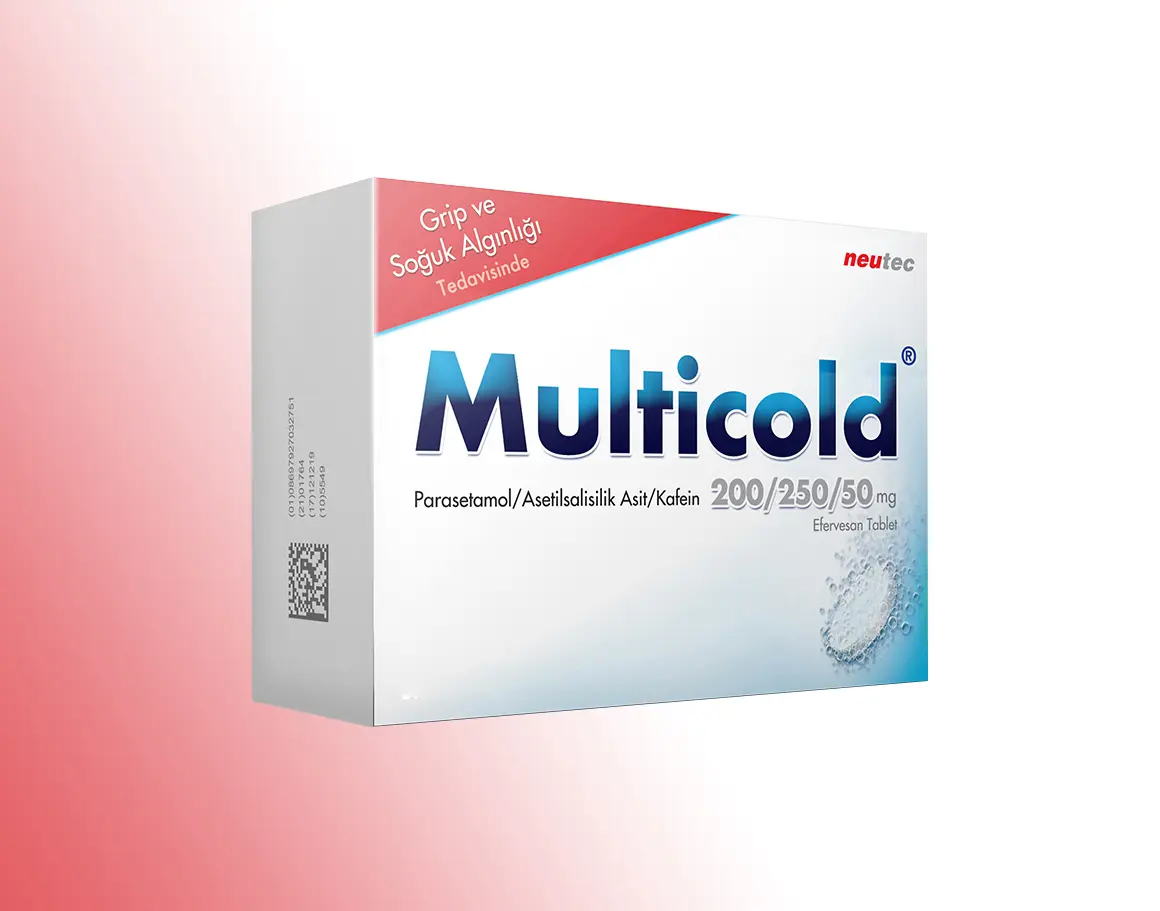 MULTICOLD 200/250/50 MG 20 EFERVESAN TABLET görseli 2