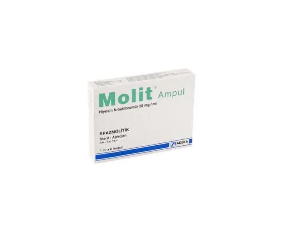 MOLIT 20 MG/ML ENJEKSIYONLUK COZELTI görseli 2