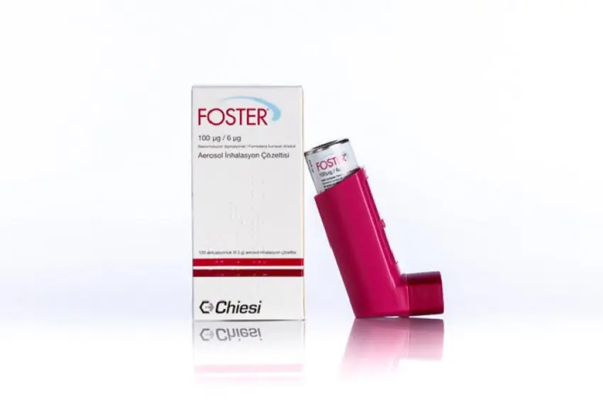 FOSTER AEROSOL INHALASYON COZELTISI 100 MCG/ 6 MCG 120 DOZ kutu görseli