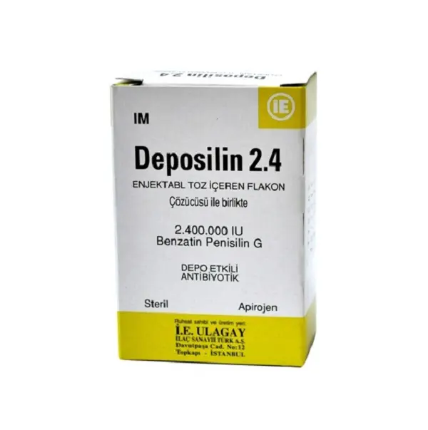 DEPOSILIN 2.400.000 IU ENJEKSIYONLUK COZELTI HAZIRLAMAK ICIN TOZ (1 FLAKON) kutu görseli