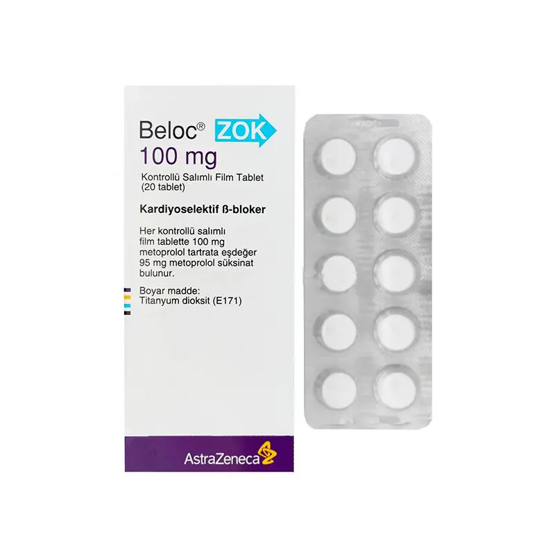 BELOC ZOK 100 MG 20 TABLET kutu görseli