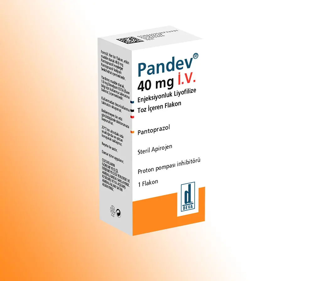 PANDEV 40 MG IV ENJEKSIYONLUK LIYOFILIZE TOZ ICEREN 1 FLAKON kutu görseli