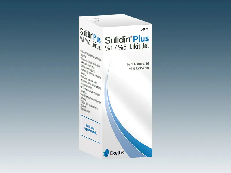 SULIDIN PLUS %1 + %5 LIKIT JEL  50 G kutu görseli