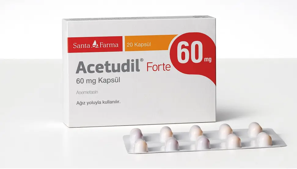 ACETUDIL  FORTE 60 MG KAPSUL (20 KAPSUL) kutu görseli