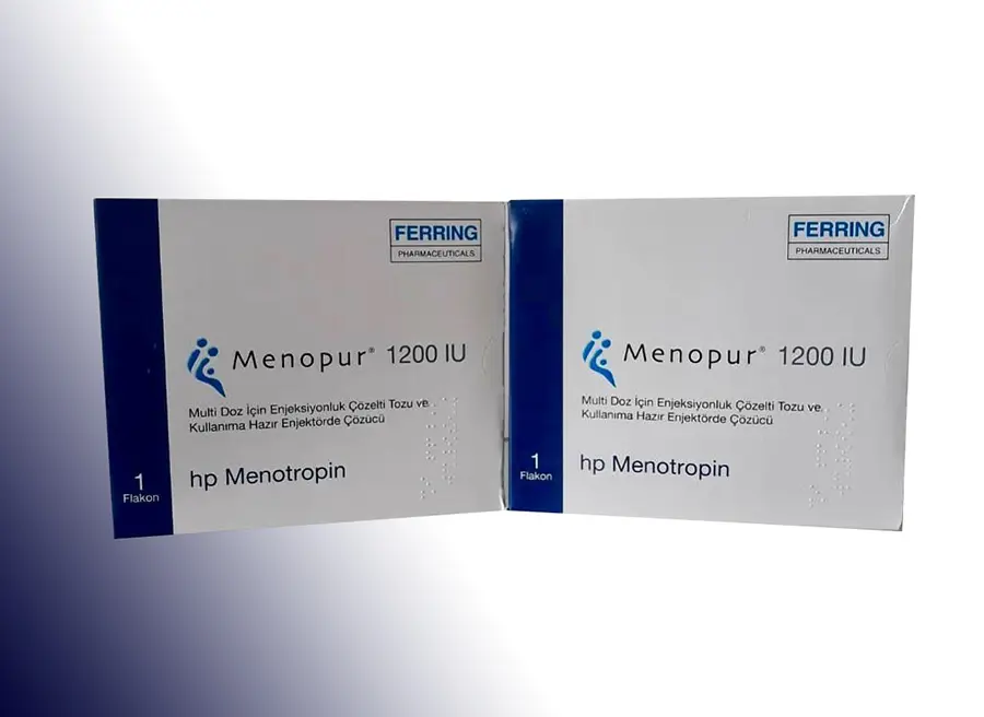 MENOPUR 1200 IU MULTI DOZ ICIN SC ENJEKSIYONLUK COZELTI TOZU ICEREN FLAKON VE KULLANIMA HAZIR ENJEKTORDE COZUCU (1 ADET FLAKON + 2 ADET KULLANIMA HAZIR ENJEKTOR) kutu görseli