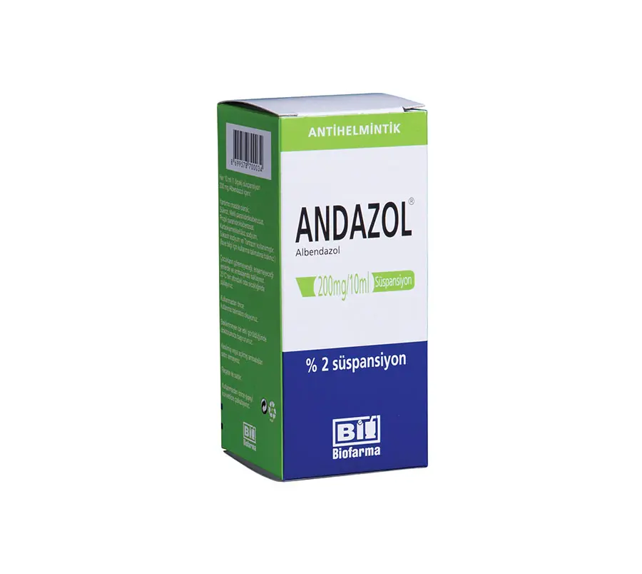 ANDAZOL %2 20 ML SUSPANSIYON kutu görseli