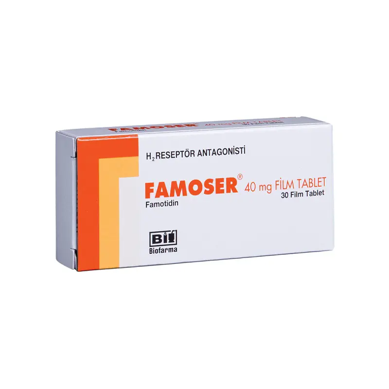 FAMOSER 40 MG 30 FILM KAPLI TABLET kutu görseli
