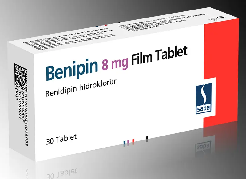 BENIPIN 8 MG 30 FILM TABLET kutu görseli