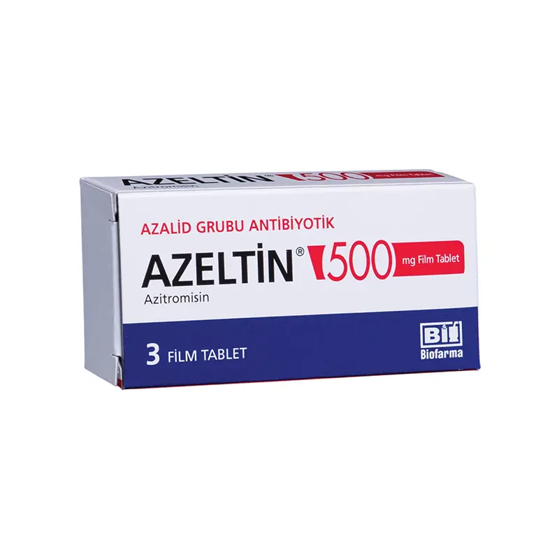 AZELTIN 500 MG 3 FILM KAPLI TABLET kutu görseli