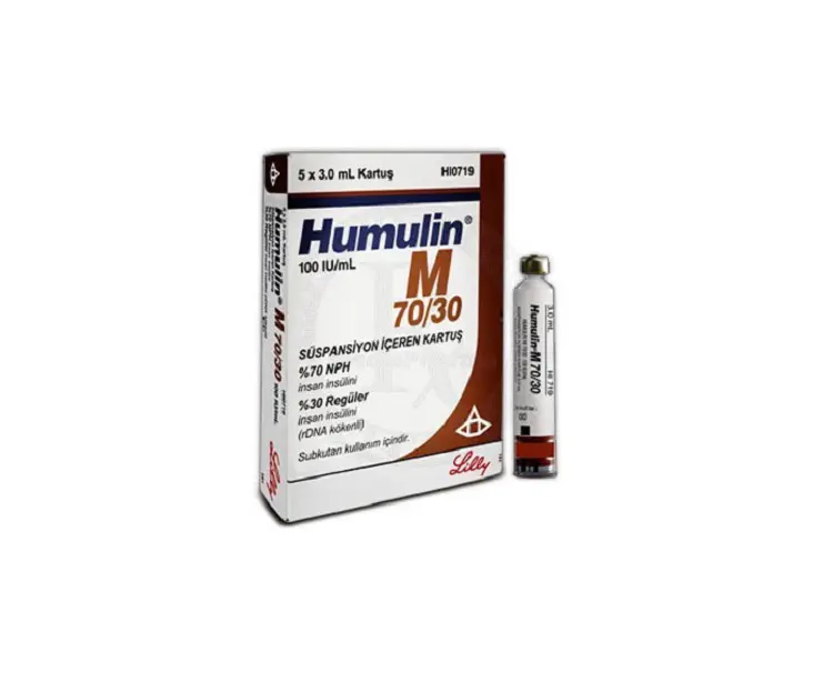 HUMULIN-M PREFIL 70/30 100 IU/ML 3 ML 5 KARTUS kutu görseli