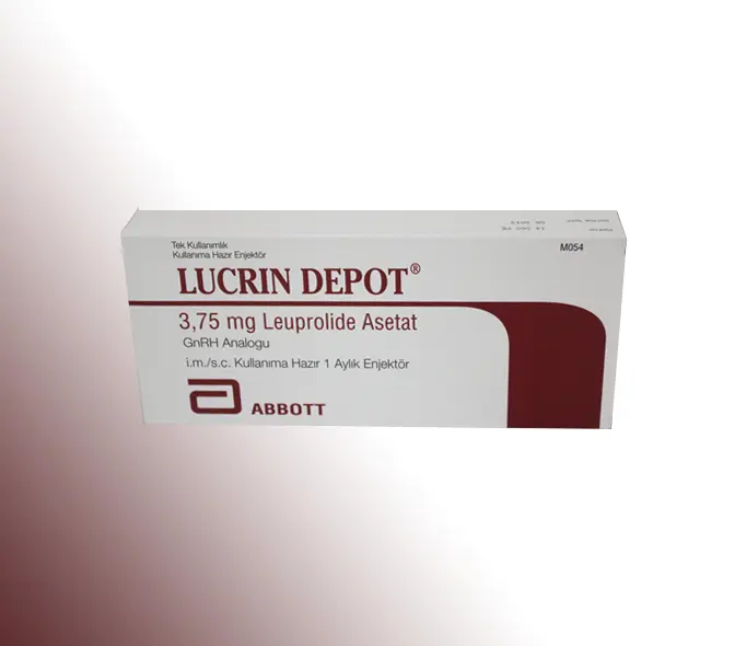LUCRIN DEPOT 1 AY IM/SC 3,75 MG KULLANIMA HAZIR TOZ VE COZUCU ICEREN CIFT BOLMELI ENJEKTOR kutu görseli
