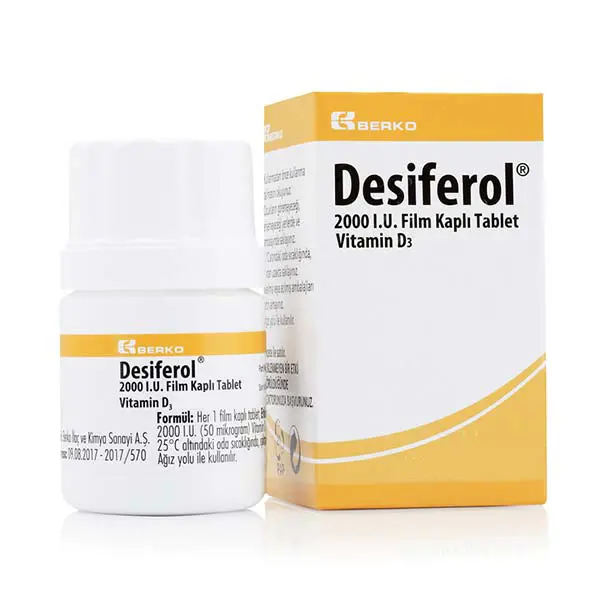 DESIFEROL 2000 IU 60 FILM KAPLI TABLET görseli 2
