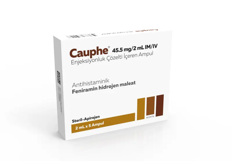 CAUPHE 45.5 MG/2 ML IM/IV ENJEKSIYONLUK COZELTI kutu görseli