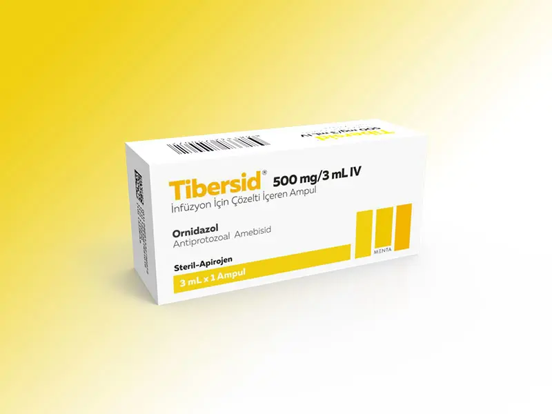 TIBERSID 500 MG/ 3 ML IV INFUZYON ICIN ENJEKSIYONLUK COZELTI (1 AMPUL) kutu görseli