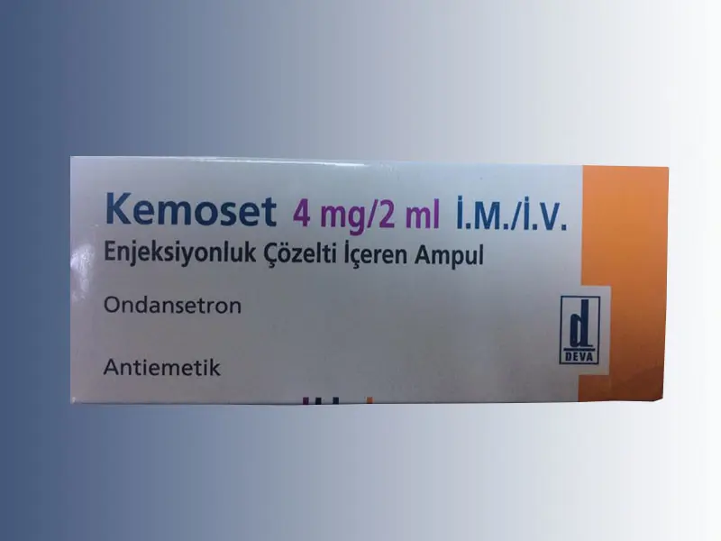 KEMOSET 4 MG/2 ML IM/IV ENJEKSIYONLUK COZELTI ICEREN 1 AMPUL kutu görseli