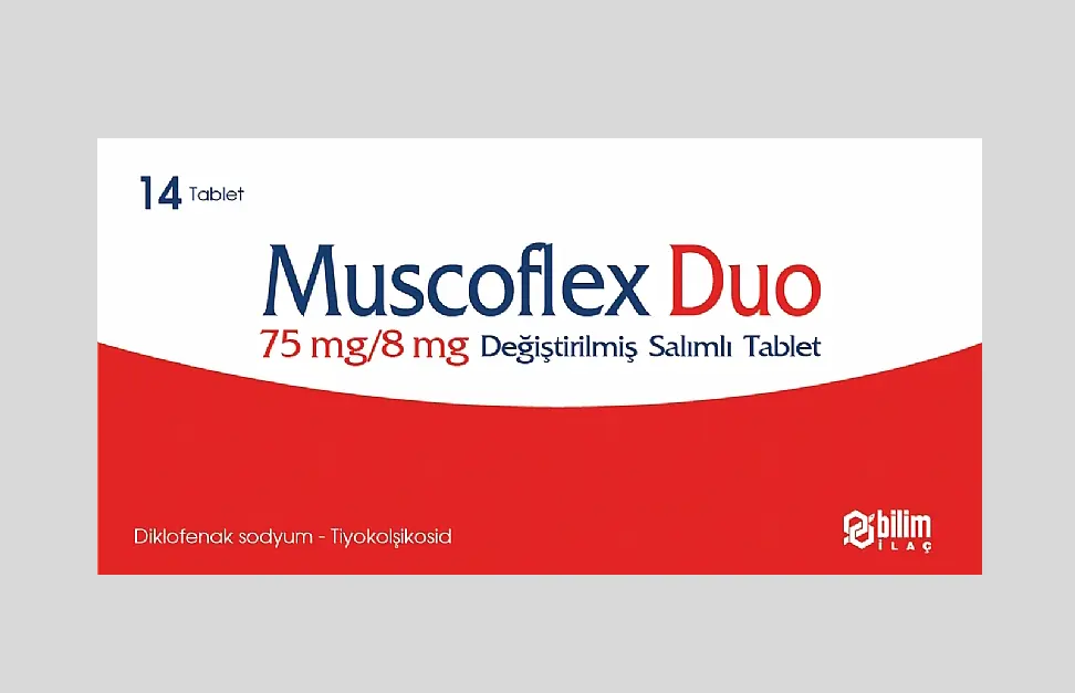 MUSCOFLEX DUO 75/8 MG DEGISTIRILMIS SALIM TABLET (14 TABLET) kutu görseli