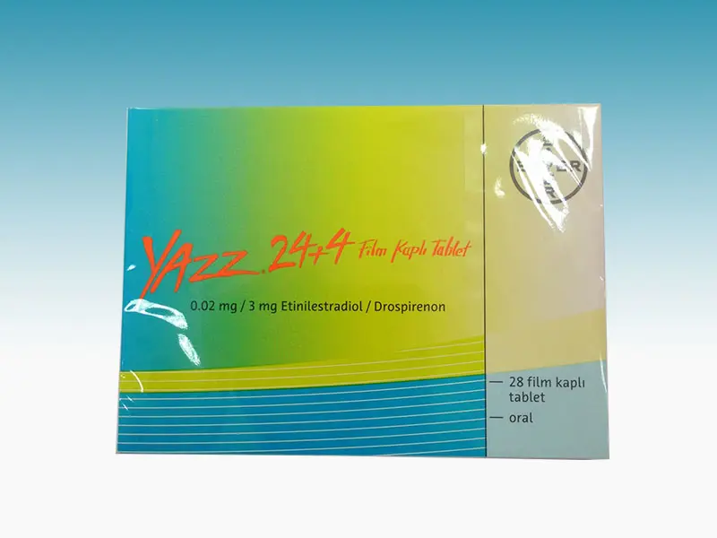 YAZZ 3 MG/0.02 MG FILM KAPLI TABLET, 28 (24+4) ADET kutu görseli