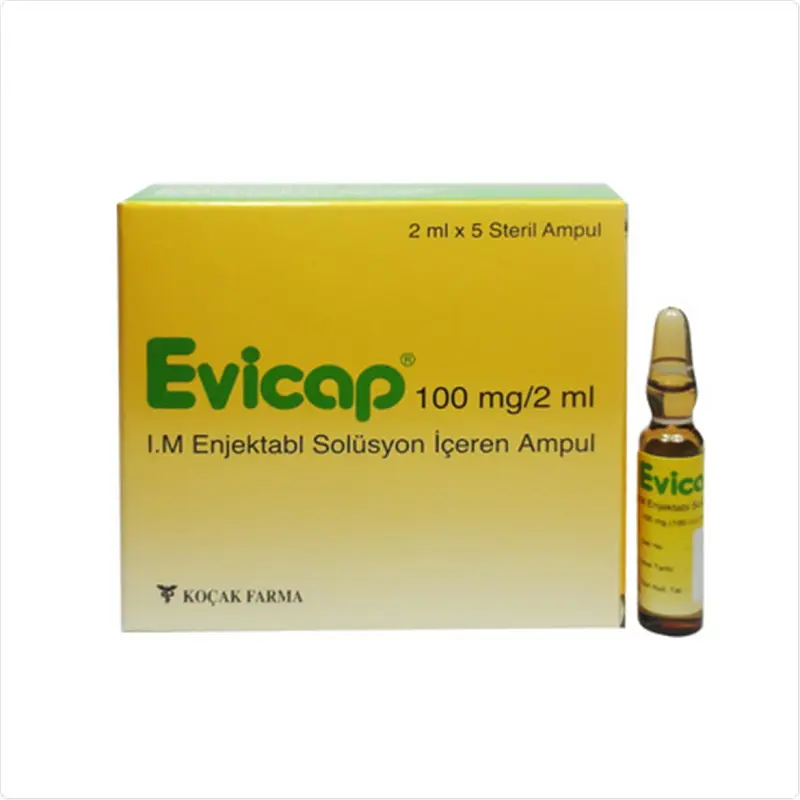 EVICAP 100 MG/2 ML IM ENJEKTABL SOLUSYON ICEREN 5 AMPUL kutu görseli