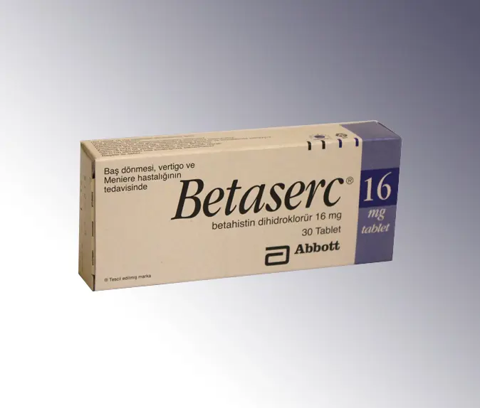 BETASERC 16 MG 30 TABLET kutu görseli
