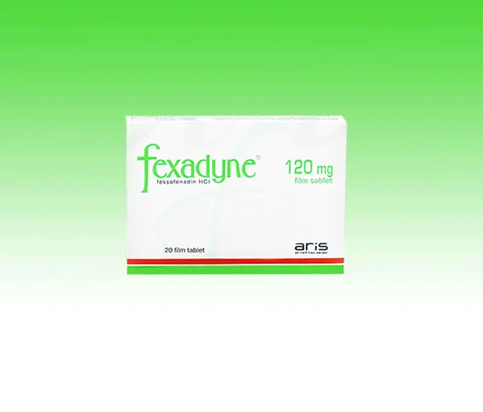 FEXADYNE 120 MG 20 TABLET kutu görseli