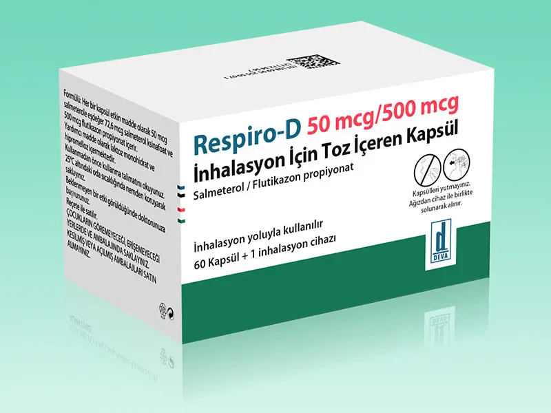 RESPIRO-D 50 MCG/500 MCG INHALASYON ICIN TOZ ICEREN KAPSUL kutu görseli