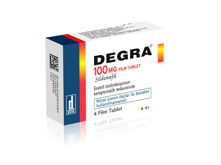 DEGRA 100 MG 8 FILM KAPLI TABLET görseli 2